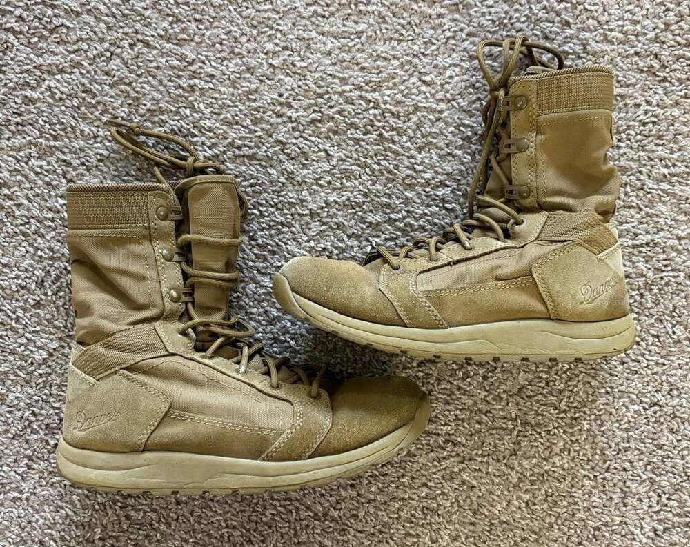 Danner Tachyon 8" Coyote 50136 Boots Men's Sz 6.5 Lightweight Hiking Work Shoes